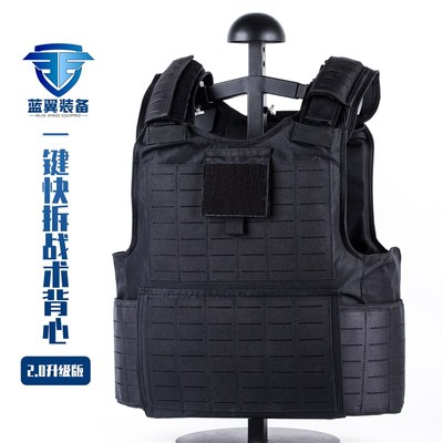 蓝翼一键a快拆战术背心真防C防D马甲俄式重型装备全防护快反背衣