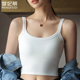 无袖 短款 上衣 内搭白色打底美背内衣外穿夏季 黑色小吊带背心女西装
