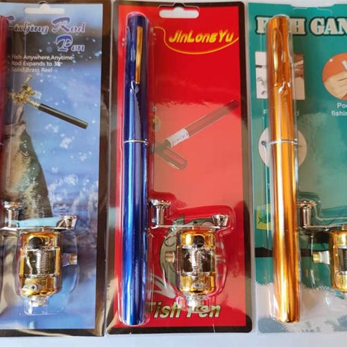 钢笔小微型迷你钓鱼竿1米1.4米1F.6鼓轮冰刚超短口袋杆套装厂