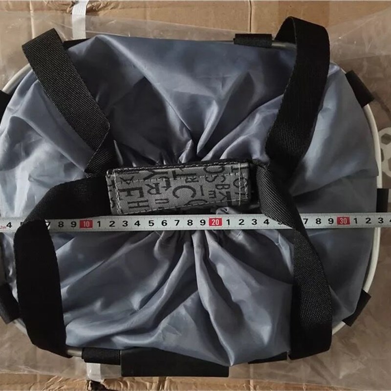 高档山地车车筐快拆分离设计铝合金边框折叠自行车车筐可折叠车筐