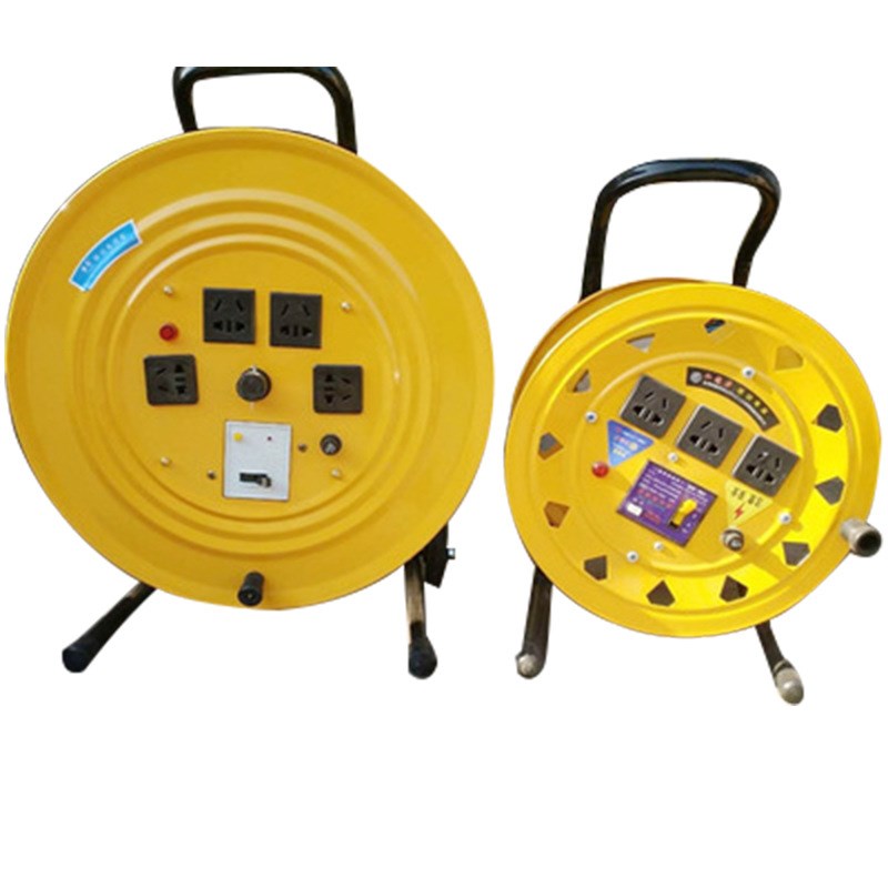 厂家供应 轮子式拖线盘可伸缩大功率220V 20-32A移动电缆线盘