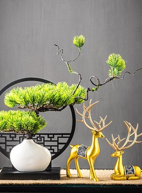 新中式茶室边角茶台几软装饰品民宿酒店样板间O高端家具创禅意摆