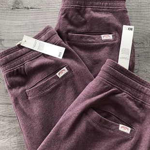 北欧复古小众胡椒盐花麻淡紫水洗舒适毛圈M环保棉卫裤弹力短裤男