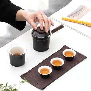 便携式 定制 旅行功夫茶具户外收纳包快客杯一壶三杯日式 家用小套装