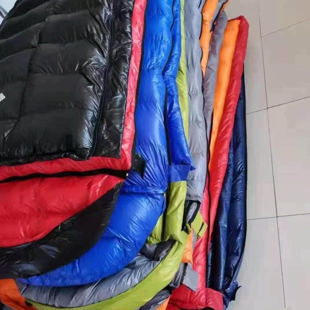 羽绒睡袋壳自充半成品睡袋皮信封款单人木乃伊双人加大伸手情侣款