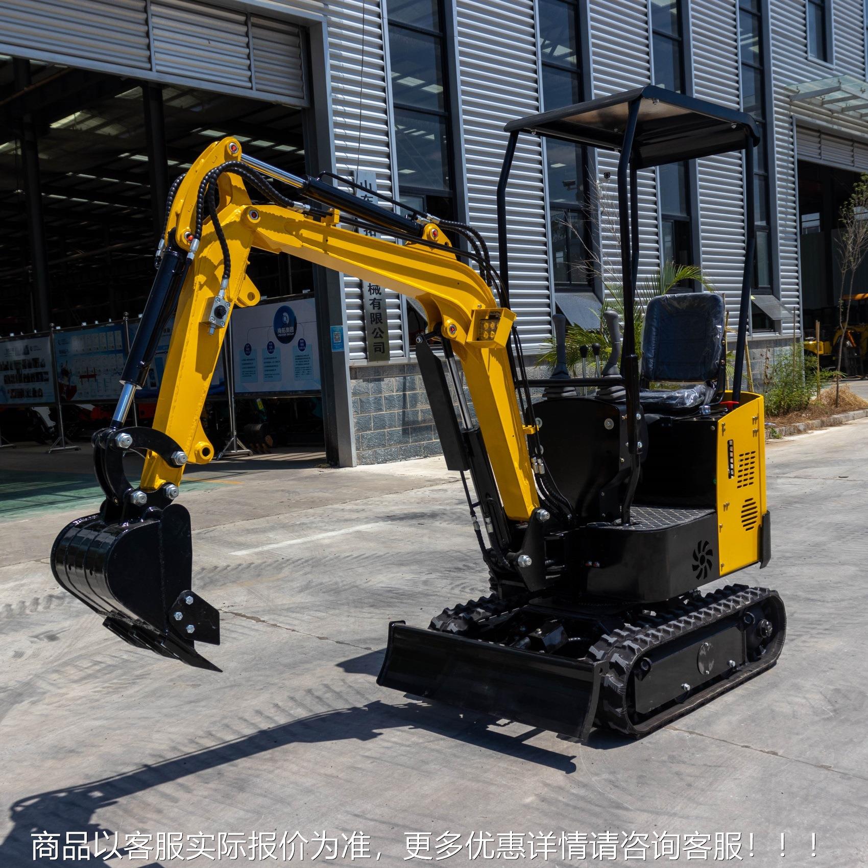 升级款小型履HT10BZ小带挖掘机 农用果破园挖土抓木挖机 市政程拆