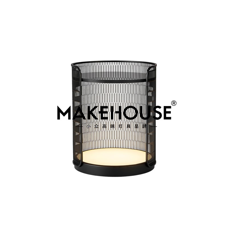 高端卧室床头柜一体落地灯意式极简约客厅边茶几置物台大理石氛围