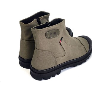 春秋布鞋 耐磨透气舒适一脚蹬电焊防尘高筒高腰单鞋 司机帆布鞋 男鞋