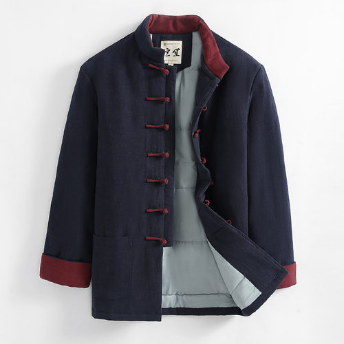 冬季棉服男加厚宽松短款保暖复古中式棉衣袄外套男中国风男装