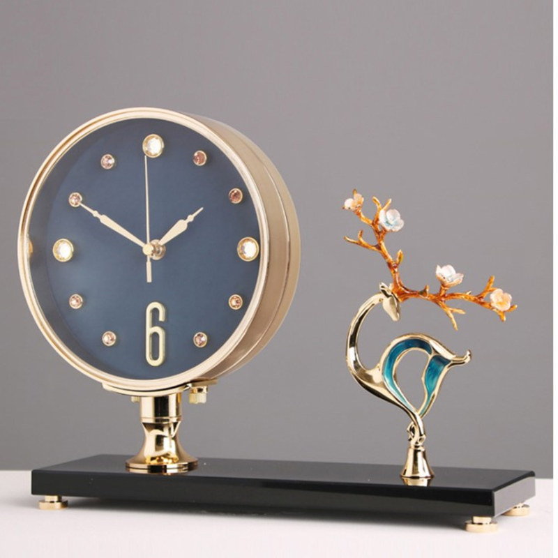 座钟摆件高端现代简约轻奢客厅台式时钟家用台钟时尚创意静音钟表,家居饰品,座钟,淘宝优惠券,粉丝福利购,淘宝优惠卷