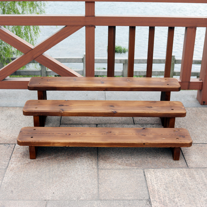 碳化实木多层阶梯花台阳台木制花架庭院花架肉肉花盆架子植物花器,鲜花速递/花卉仿真/绿植园艺,花架,淘宝优惠券,粉丝福利购,淘宝优惠卷