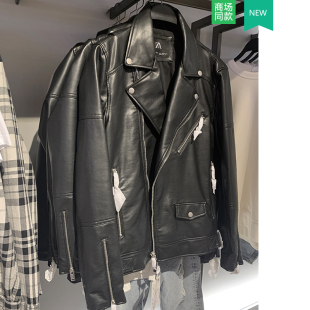 夹克外套03427301800PU皮衣3427 仿皮拉链机车款 301 春秋男装 新款