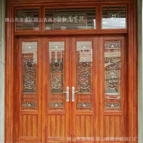 佛山吉南304不锈钢防盗彩钢门