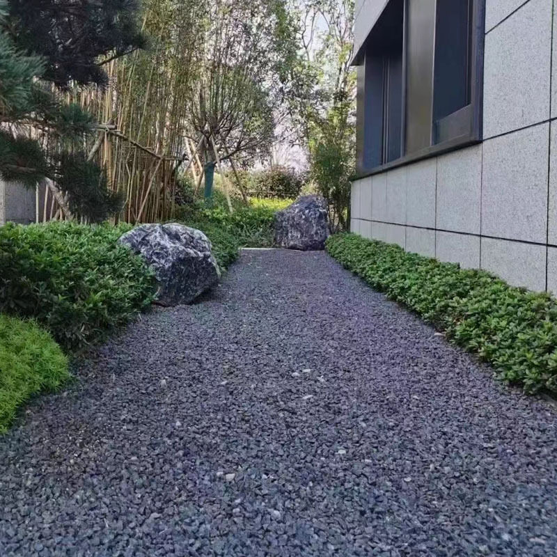 厂家直销现货批发天然黑色灰色砾石水洗石铺路石庭院造景小石子