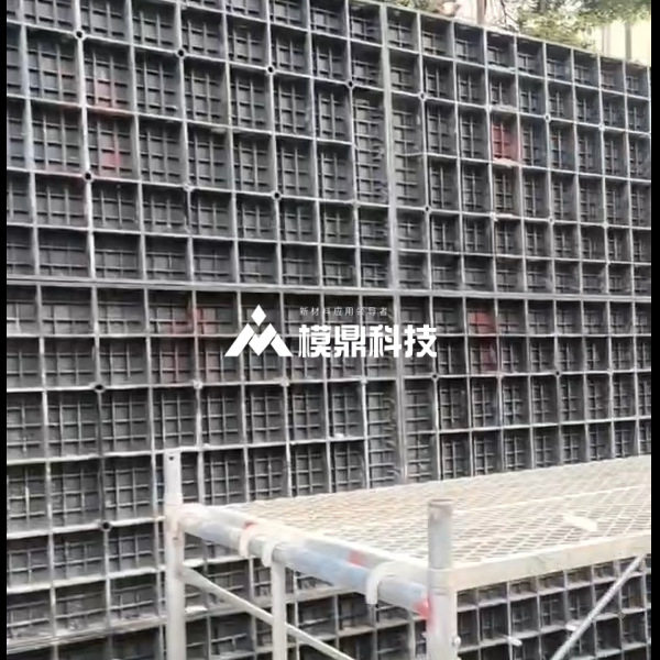 塑钢模板挡土墙围墙剪力墙专用工程塑料模板规格标准质量模鼎