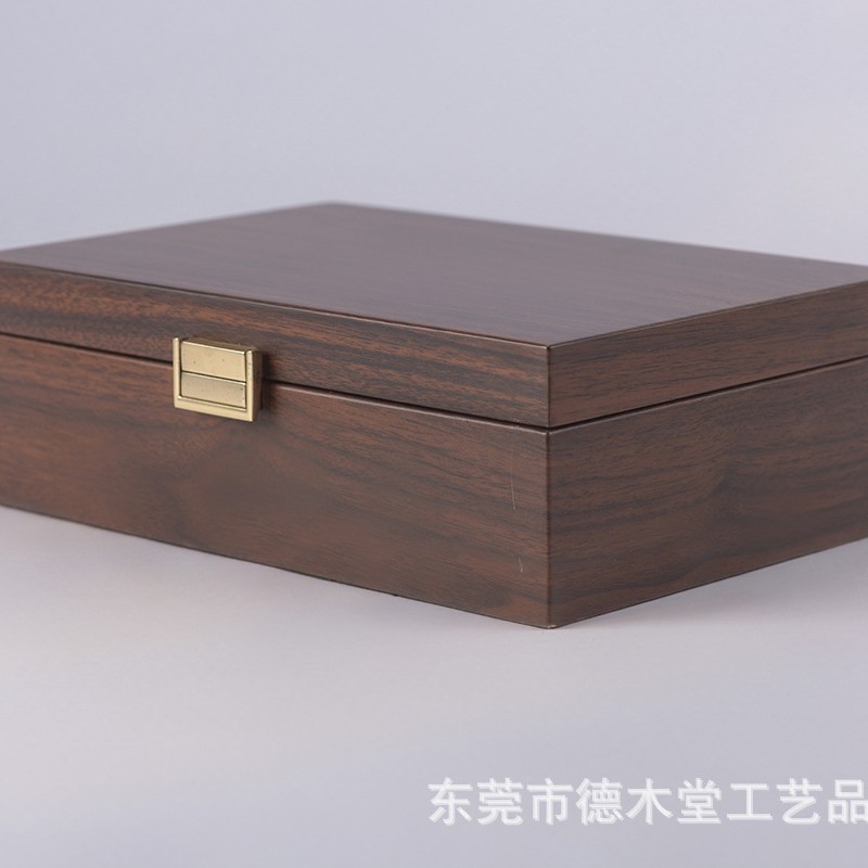 深圳胡桃木表盒收纳盒  深圳木制表盒收纳盒定制  表盒木盒