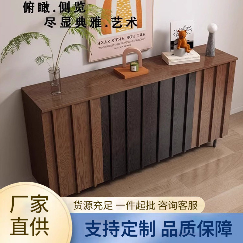 中古风餐边柜美式法式客厅古韵装饰隔断柜靠墙边柜入户玄关柜批发