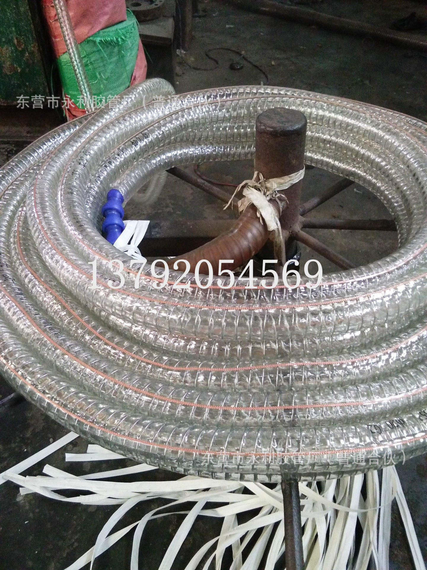 防静电耐油钢丝卸油管DN25-100mm加厚PVC编织防冻钢丝透明管