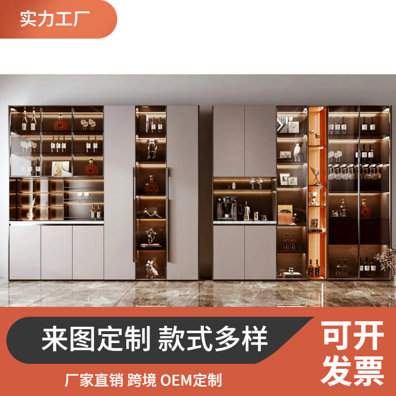 定制拆装卧室多功能跨境现代风格整体衣柜家用稳固板式大容量移门