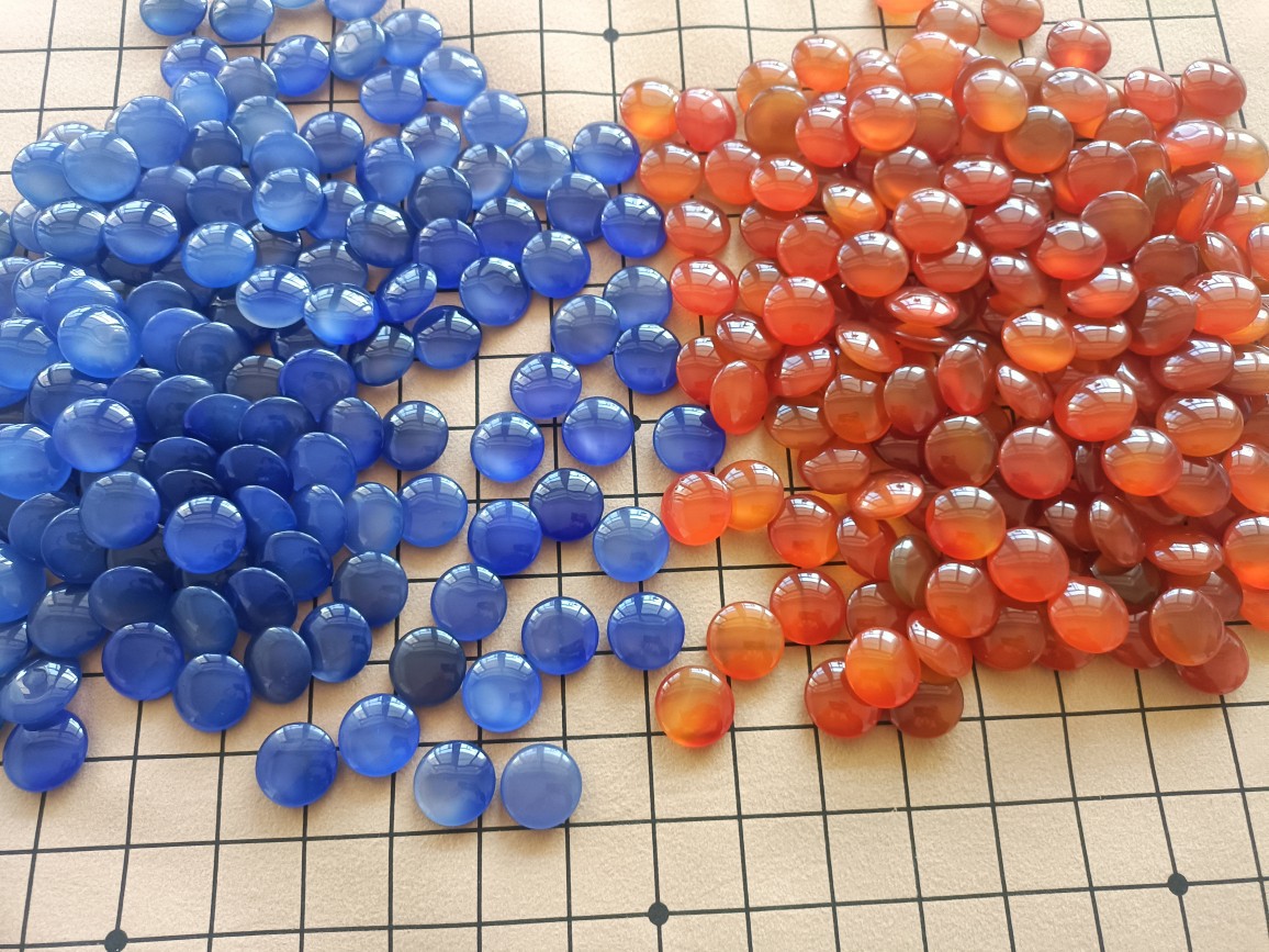 初学高端礼品围棋套装五子棋围棋玛瑙天然红玛瑙和天然蓝玉髓玛瑙