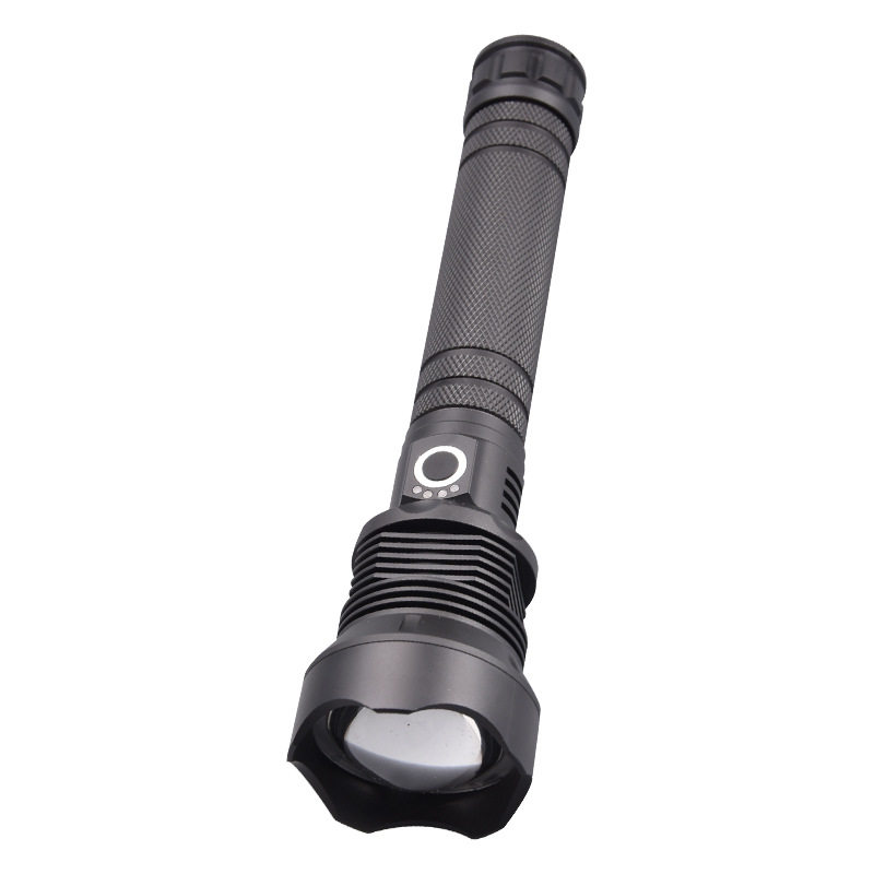 新款强光XH-P50P70手电筒USB可充电强光远射伸缩调焦手电筒