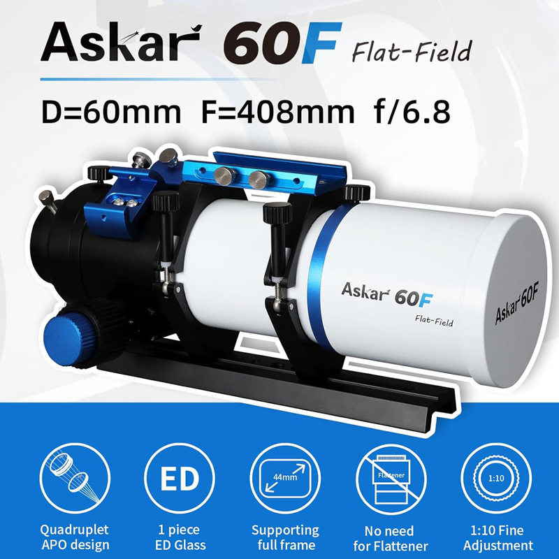 SHARPSTAR锐星60F 折射专业深空高清高倍四片全分离APO天文望远镜