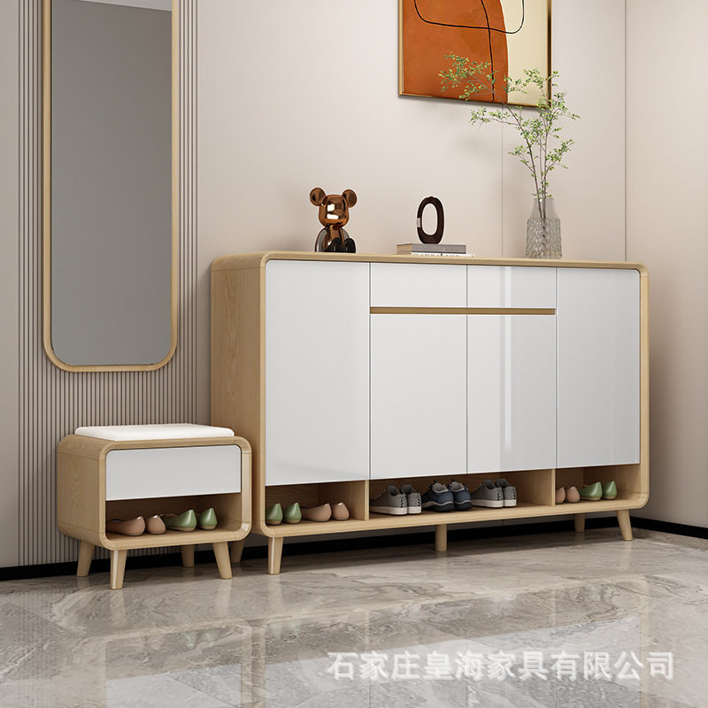 北欧鞋柜入户玄关柜一体现代简约客厅大容量隔断柜阳台储物收纳柜