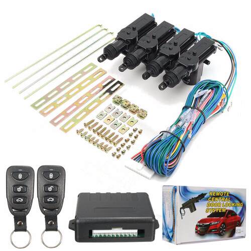 Remote central lock system with lock and unlock, trunk /ligh