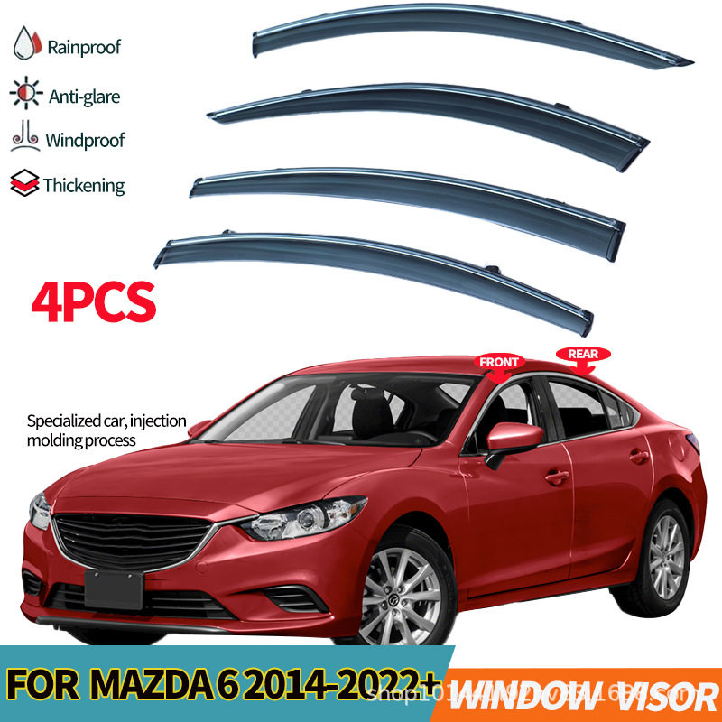 适用于马自达6晴雨挡雨板导流板雨眉MAZDA 6 ATENZA Window viso