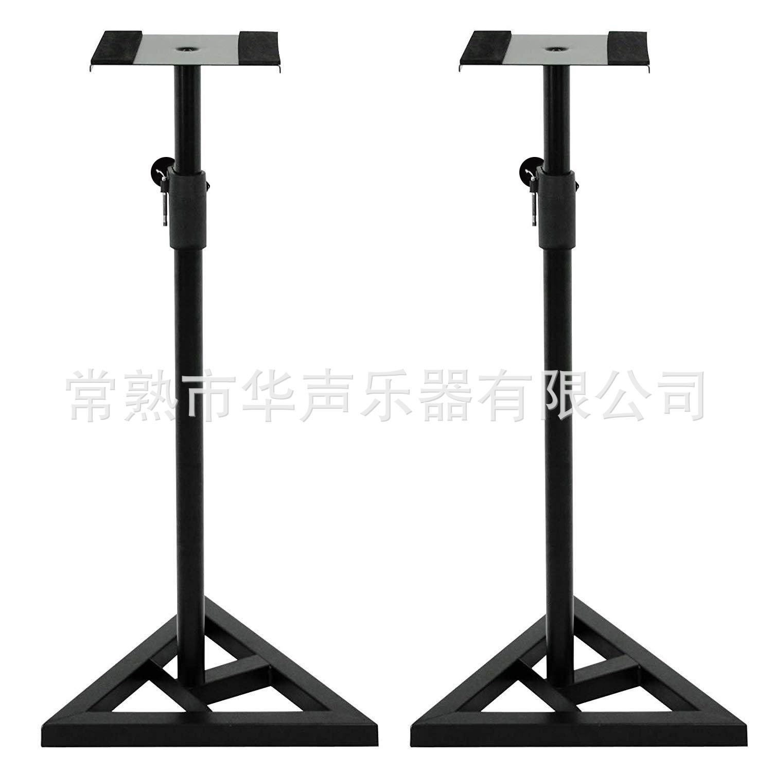 落地三角底座音箱音响支架出口品质自动升降调节稳重便捷安装