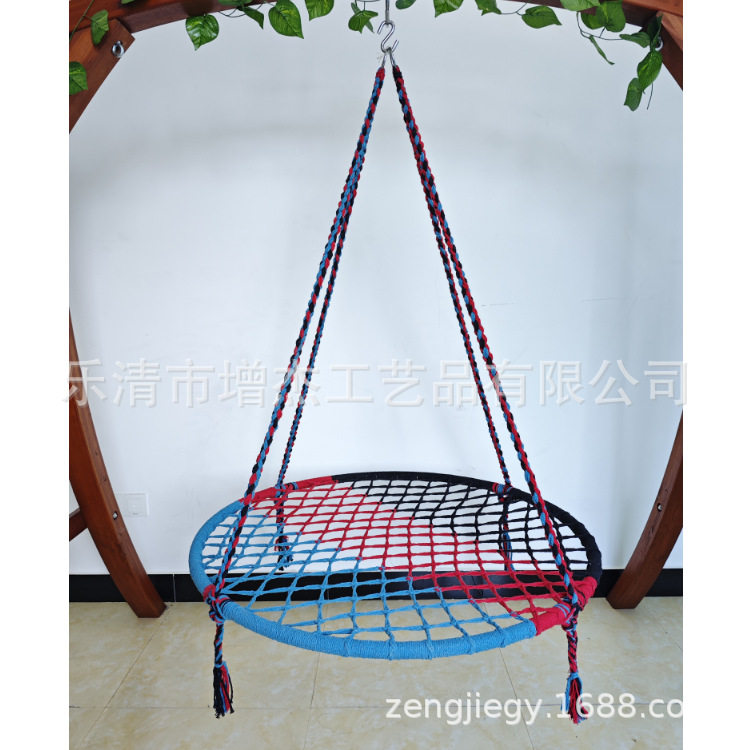 ins北欧风摄影道具户外儿童秋千摇椅吊篮吊椅吊床 花园阳台荡秋千