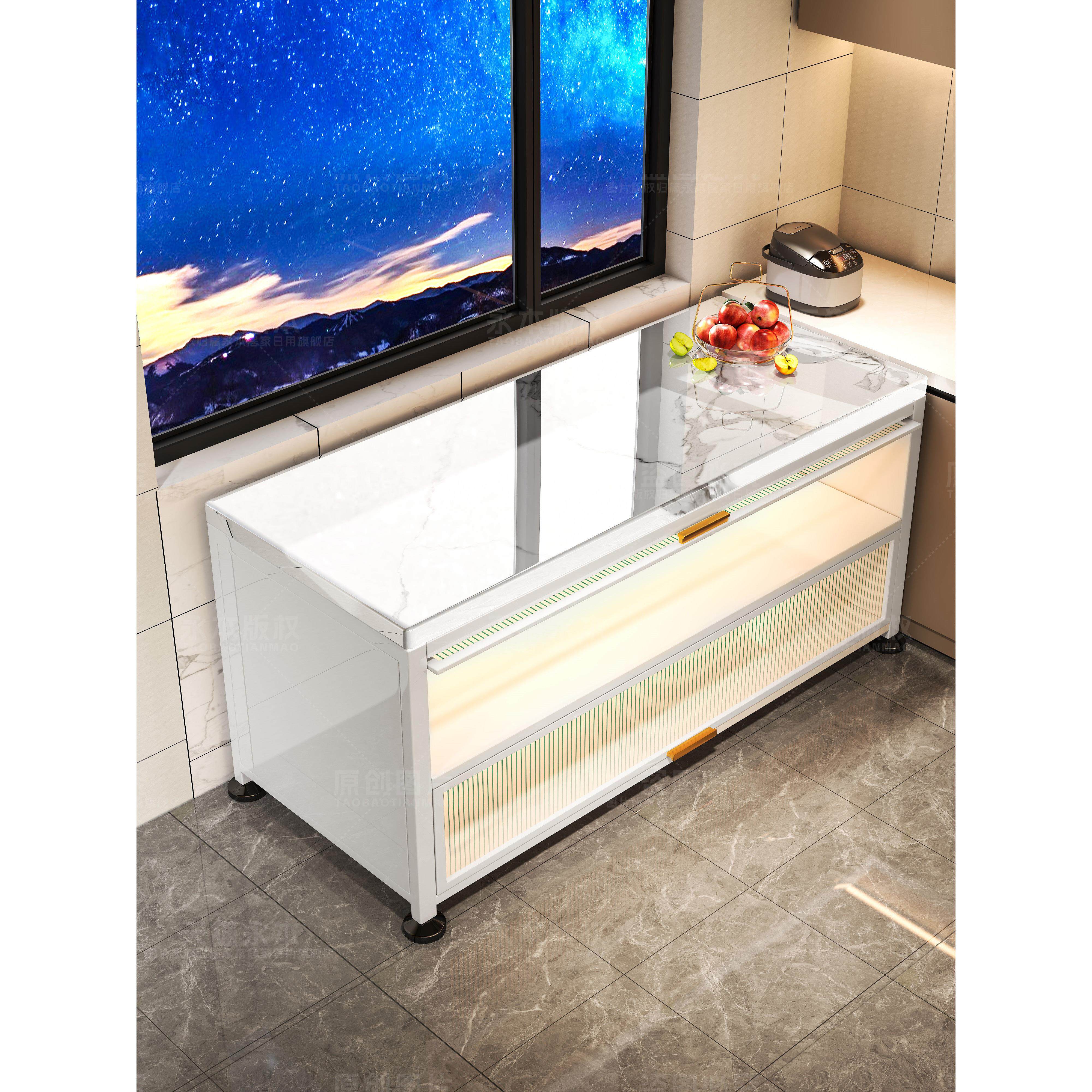 厨房架落地式多层储物柜微波器具柜储物柜家居柜橱柜餐具柜