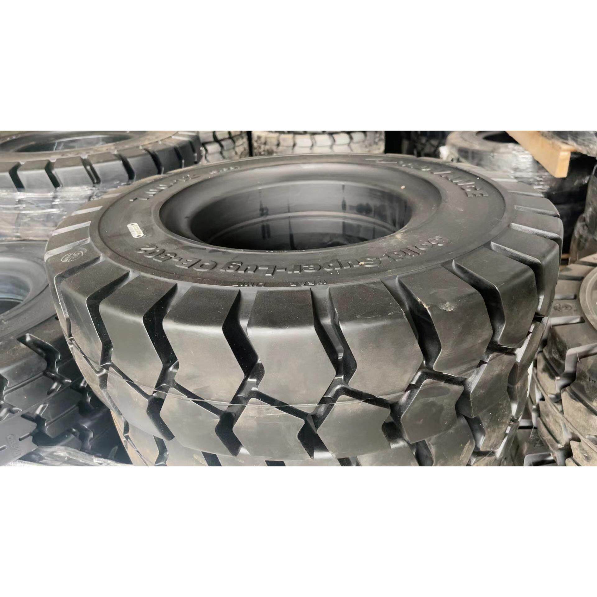 18X7-9实心轮胎/700-12后轮650-10前轮28X9-15实心钢环杭茶合力