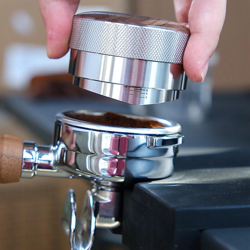 美国同款咖啡布粉器58mm 专业V型一字手工压粉器