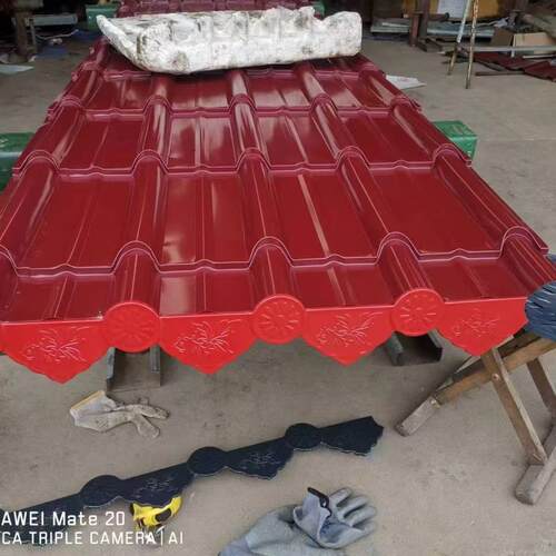 广东彷古竹节彩铝瓦铝合金屋面瓦古建筑寺庙屋簷门楼装饰彷古瓦