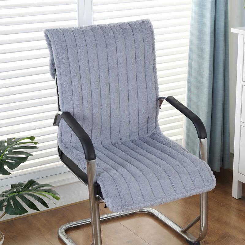 定做冬季长毛绒一体垫椅垫加厚办公室椅子电脑椅座垫餐椅垫躺椅垫