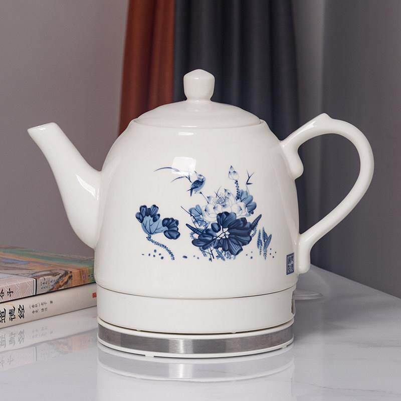 景德镇瓷器烧水壶陶瓷电热水壶家用自动断电防干烧小功率泡茶壶