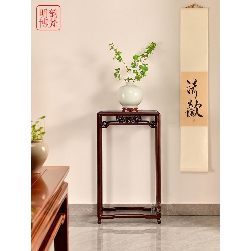 明韵博梵苏作明式红木花架置物架酸枝木花盆架客厅阳台室内花架子