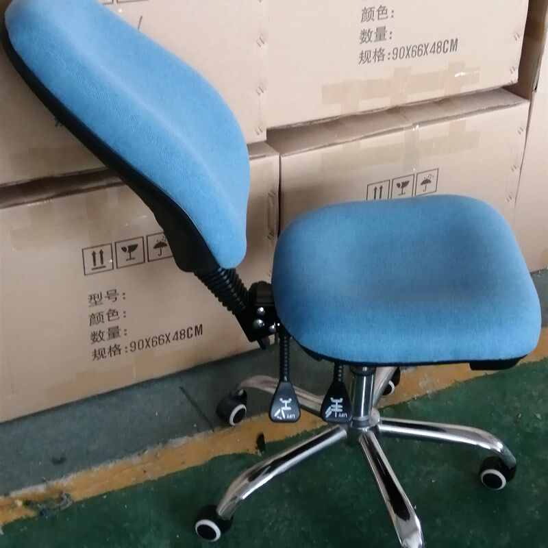 简约舒适升降电脑椅久坐不累职员办公椅升降转椅学生学习绒布椅子
