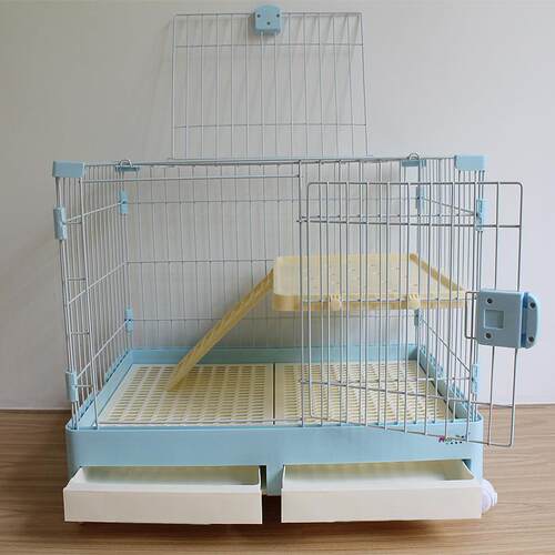 拉车兔子家用抽屉式大号兔窝荷兰猪仓鼠笼双层别墅高档宠物兔笼