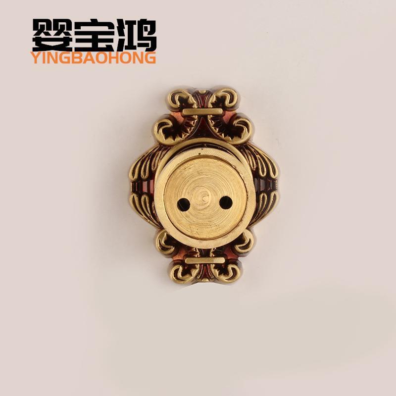黄铜门吸仿古墙房间卫生间地吸铜吸门器地吸厂家直售欧式门顶