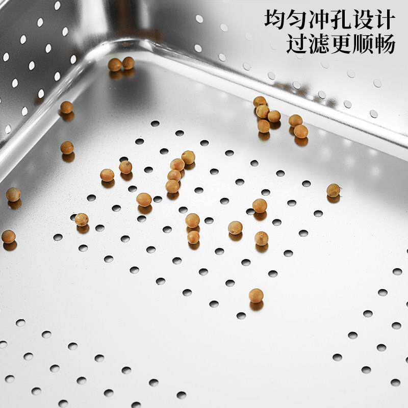304特大号加深不锈钢方盆70*50长方形特厚方盘托盘洗菜沥水盆漏盘
