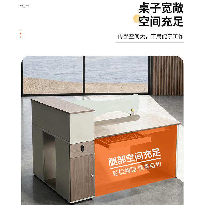 职员办公员工桌简约现代办公室工位单人双人面对面屏风电脑桌位