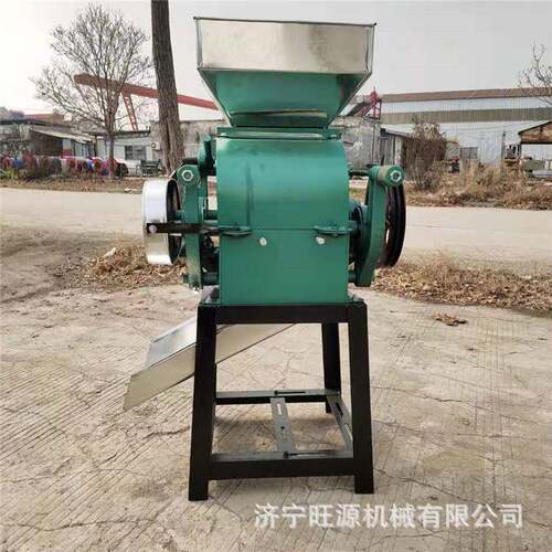 家用电挤扁机粮食粉碎破碎机大豆玉米花生压扁机