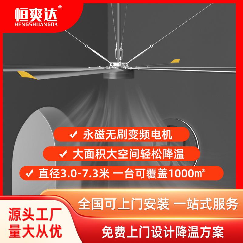 大型工业风扇车间厂房降温通风大吊扇工业电风扇商用吊顶扇