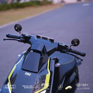 适用小牛NXT U2 U3 FXT Mqil MT迷你电动车后视镜小圆镜改装配件