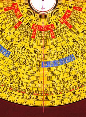 正品专业风水师专用集福堂9寸三合盘风水罗盘23层纯铜高精度铜面
