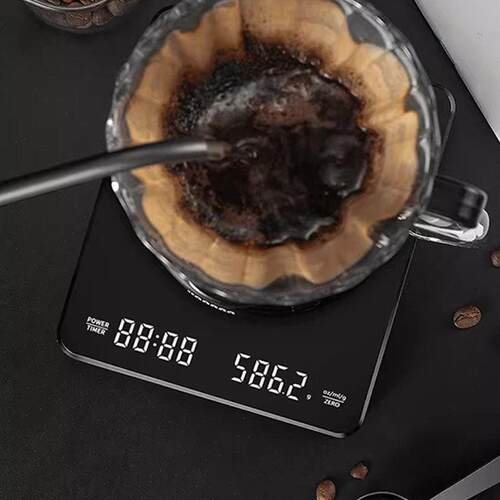 专业咖啡数字秤咖啡秤手工冲泡意大利数字秤厨房防水秤USB充电称