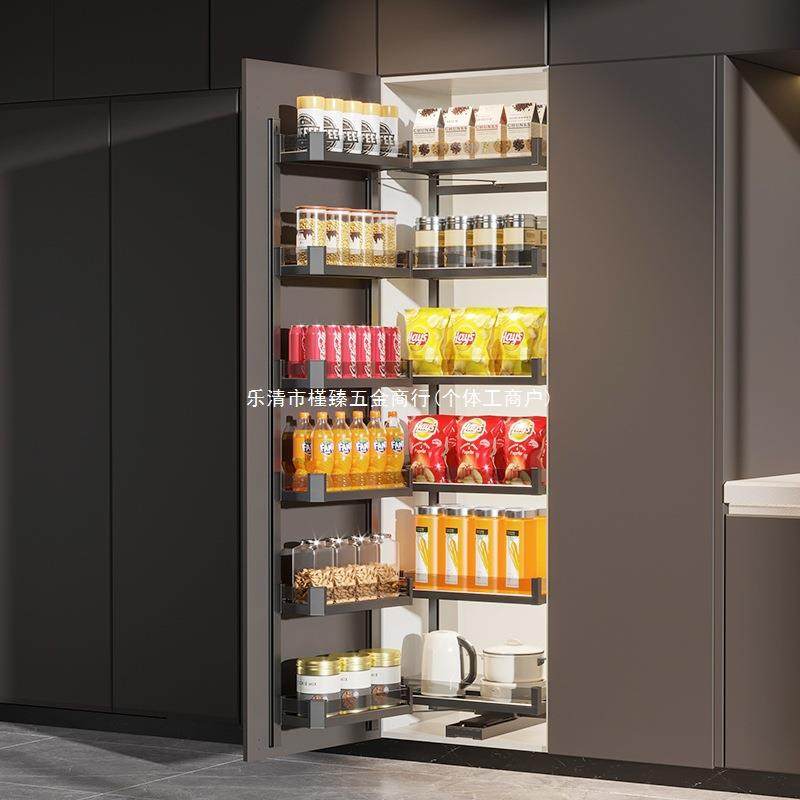 kt高柜大怪物拉篮联动高深橱柜厨房窄边餐边铝收纳零食,家装主材,拉篮,淘宝优惠券,粉丝福利购,淘宝优惠卷