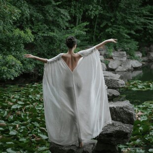 夏季 度假设计感文艺复古慵懒风微胖女装 女神连衣裙 禅意套装 新中式